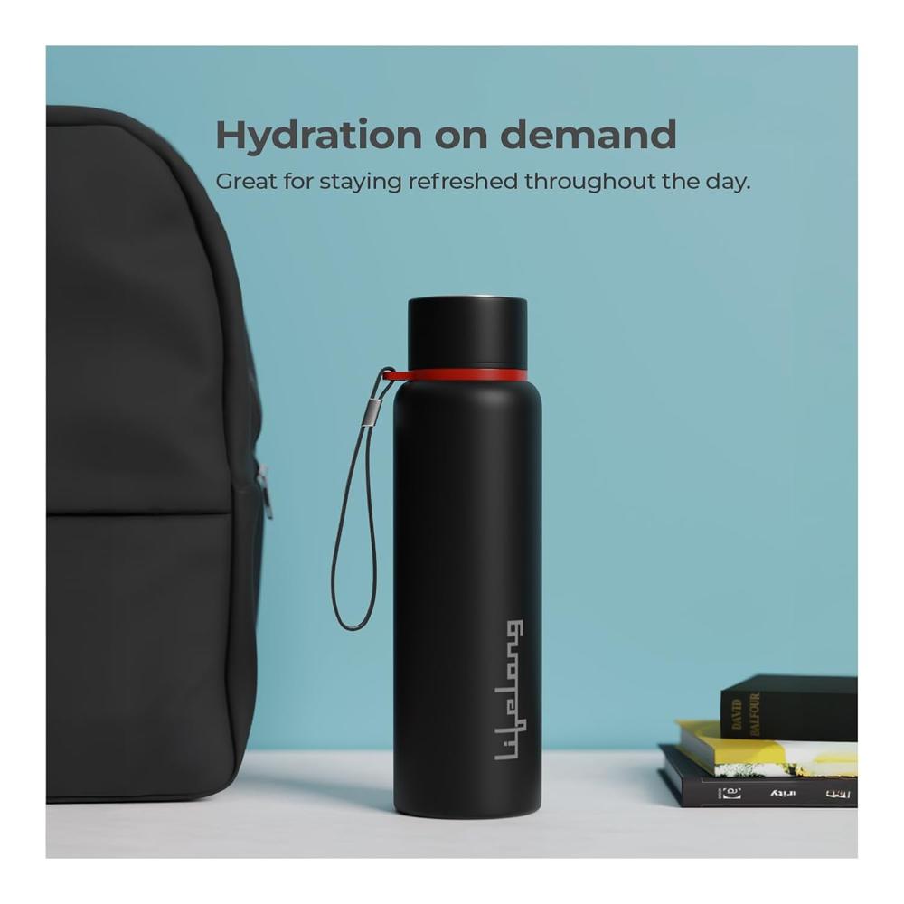 Lifelong Stainless Steel Water Bottle 950 ml | Single Wall, Anti-Bacterial, BPA Free, Odour-Free, Easy to Clean, Corrosion Resistant