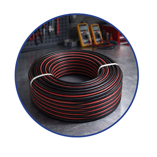 Red And Black Dc Cable Make Solife - Armored Material: Not Armored