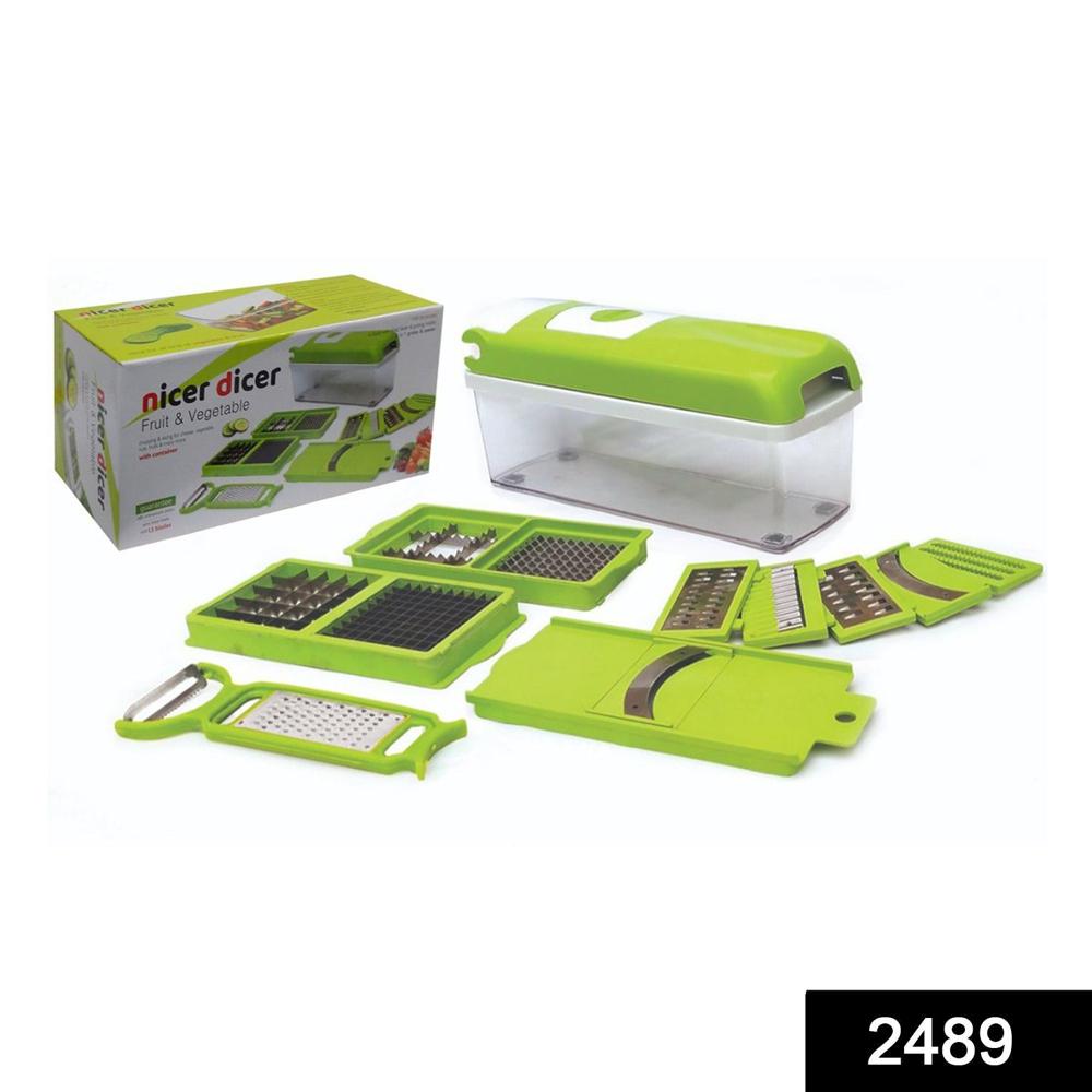 Plastic 13-In-1 Manual Vegetable GraterChipser And Slicer - Color: Mix
