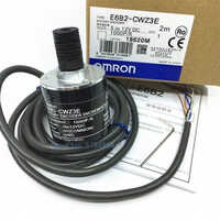 E6b2-cwz3e 600 Ppr Omron Rotary Encoder - Aluminum Alloy & Resin, 40mm Dia X 39.5mm, Matte Black & Silver, Ip64, 6mm Solid Shaft, High Signal Accuracy
