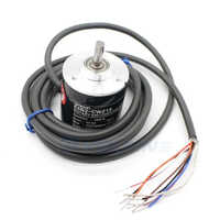 E6b2-cwz1x 2000 Ppr Omron Encoder - Aluminum Alloy, 40mm Dia, Black & Silver, Ip64, Inductive Sensing, 2m Cable