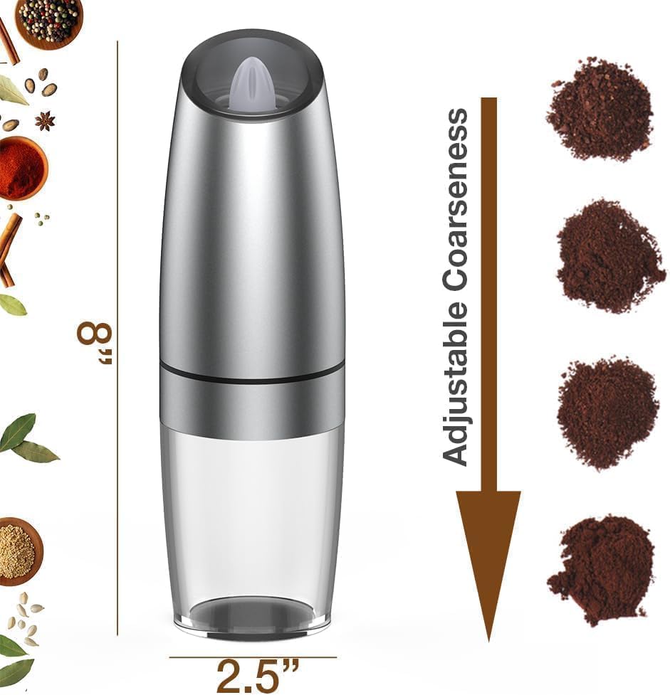 Electric Gravity Pepper Grinder