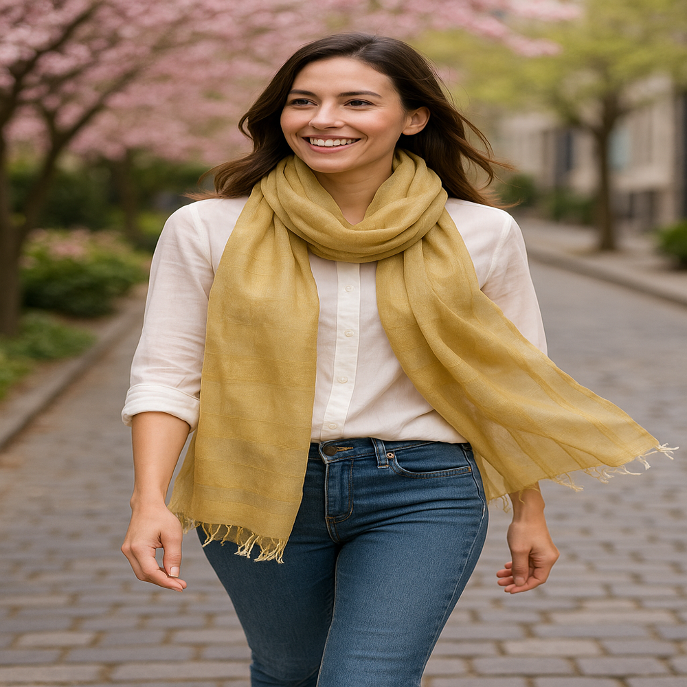 Tassar Silk Scarf