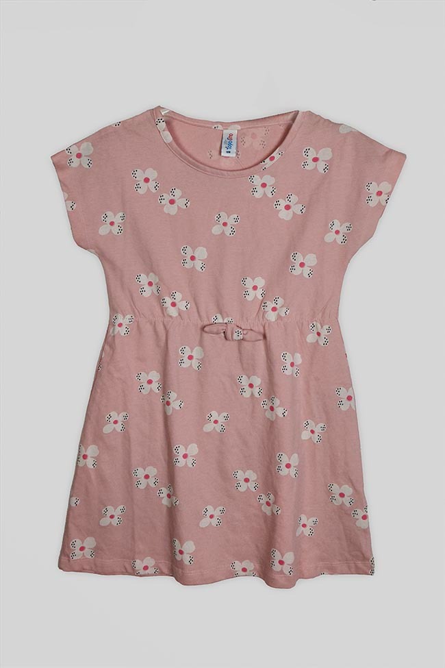 G22216 | Topolino Girls Printed Magyar Sleeve Dress