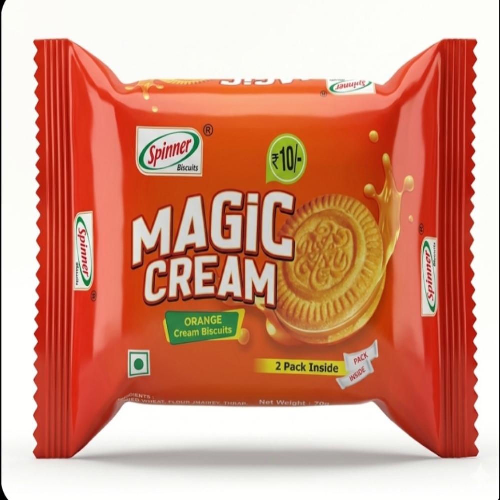 70G Magic Cream (Orange) Biscuit