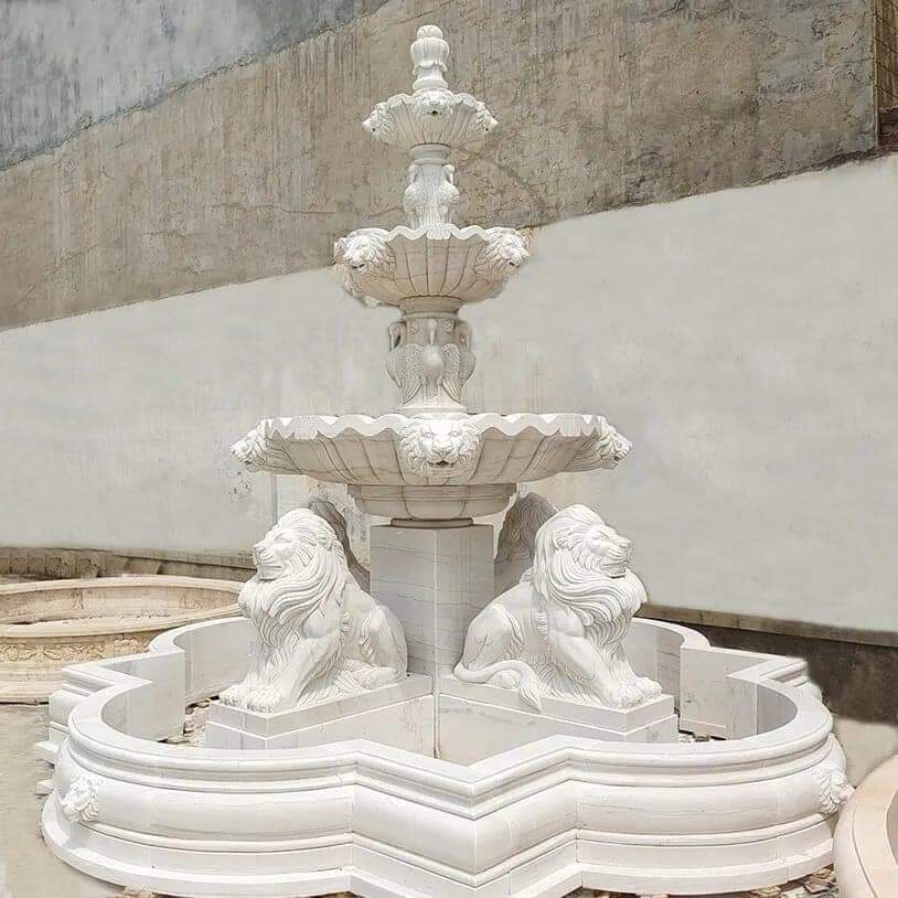 White Marble Fountain