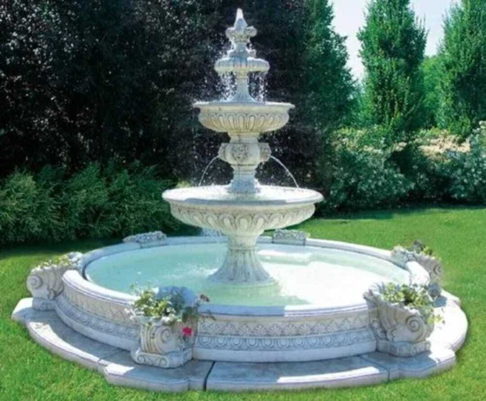 White Marble Fountain