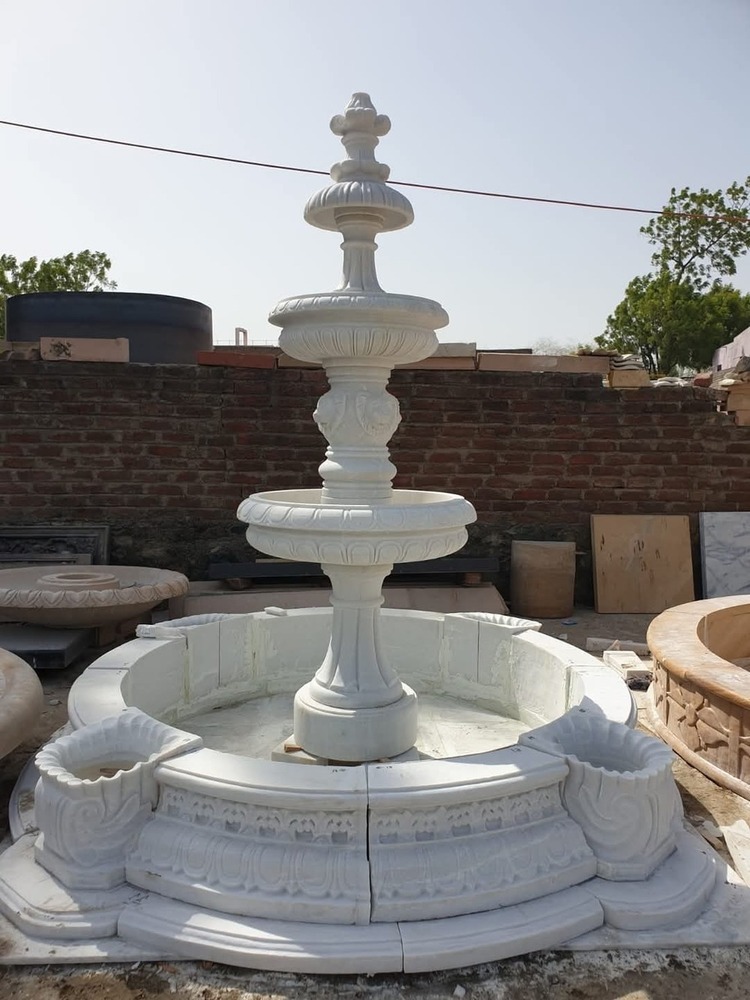 White Marble Fountain