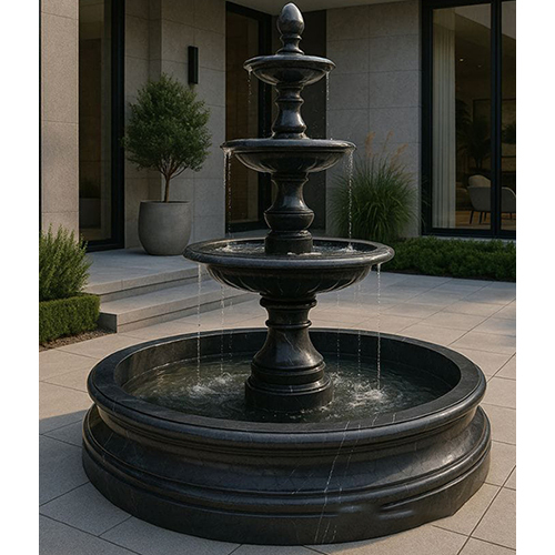 Black Marble Fountain