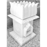 Marble Tulsi Pot