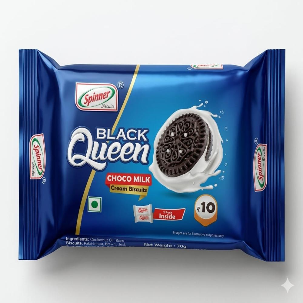 Black Queen (Milk Cream) Biscuit 