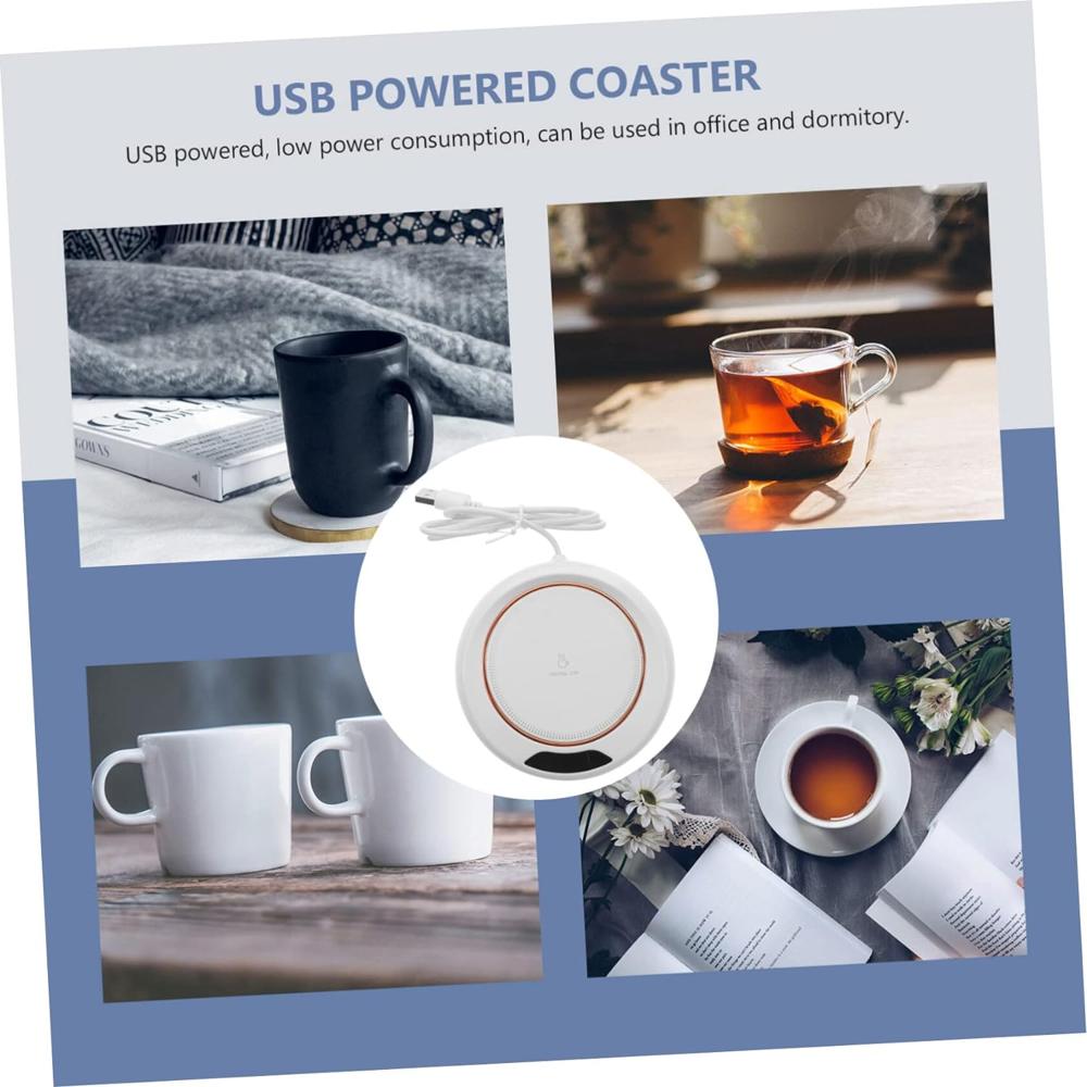 Usb Warm Coaster Heated Coffee Mug Heater Electric Warmer 1 Pc - Color: Mix