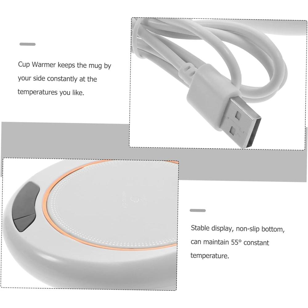 USB Warm Coaster Heated Coffee Mug Heater Electric Warmer 1 Pc