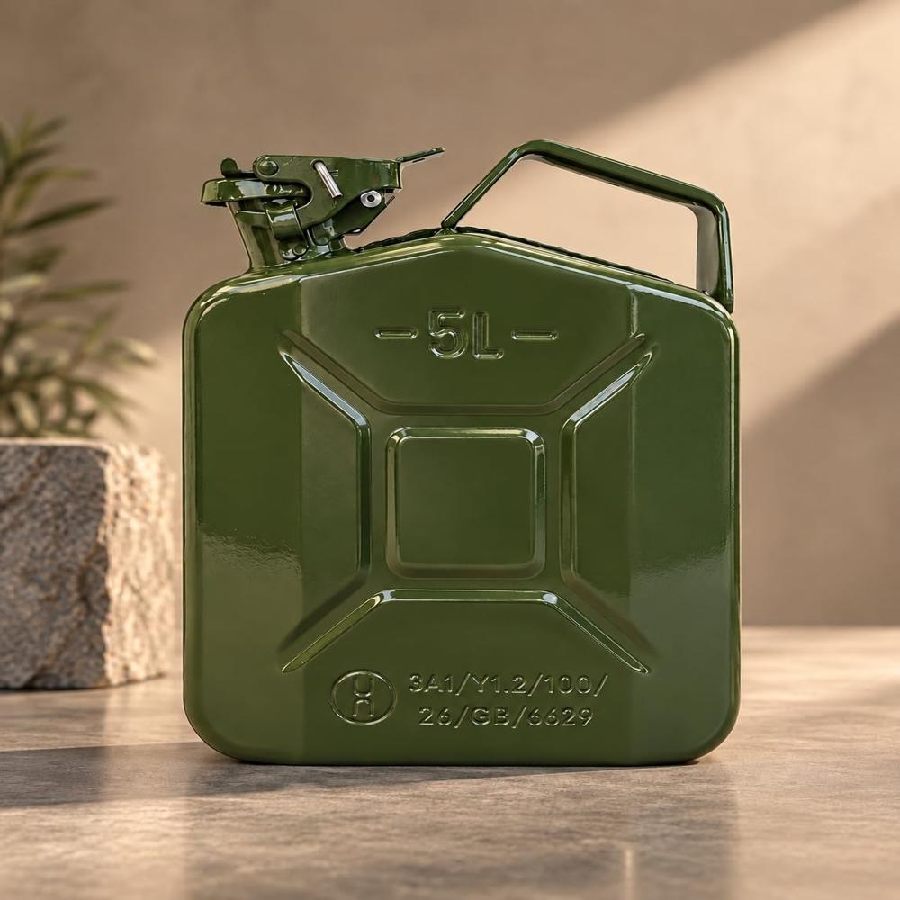 Metal 5L - Jerry Can - Color: Olive Green