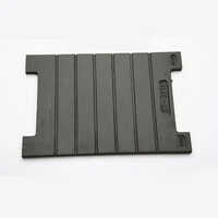 Grooved Rubber Pad 60kg T-3711 - High-grade Rubber, Matte Black, Grooved Surface | Vibration Absorbing, Weather Resistant, 60kg Load Capacity