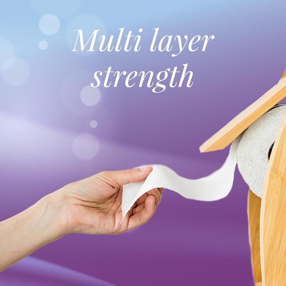 Toilet Tissue Rolls  Soft Embossed Bathroom Tissue, 220 Sheets  10 Rolls