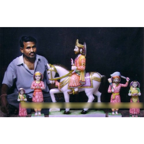 पर्यावरण के अनुकूल मार्बल रामदेव प्रतिमा