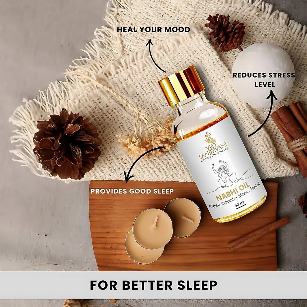 Ved Sanjeevani Nabhi Oil Sleep Inducing Stress Relief (30ML / 1 Pc)