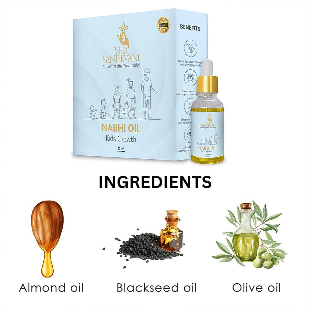 Ved Sanjeevani Nabhi Oil for Kids Growth (30ML / 1 Pc)