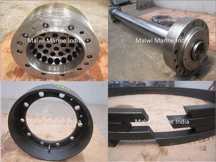 SULZER - RTA52-RTA52U - PISTON CROWN - SKIRT - ROD - RING