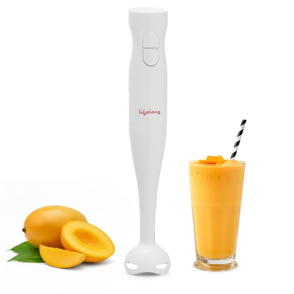 Lifelong 300w Electric Hand Blender For Kitchen | Dual Speed Control | Detachable Stainless Steel Blade   Llhb05 - Color: White