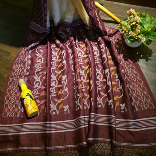Gachhi Tussar Saree