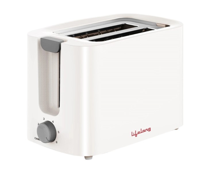 Lifelong Bread Toaster 2 Slice | Auto-Cut-Off | Self-Centering for Even Toasting