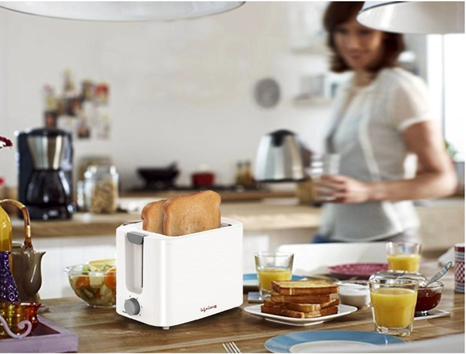 Lifelong Bread Toaster 2 Slice | Auto-Cut-Off | Self-Centering for Even Toasting