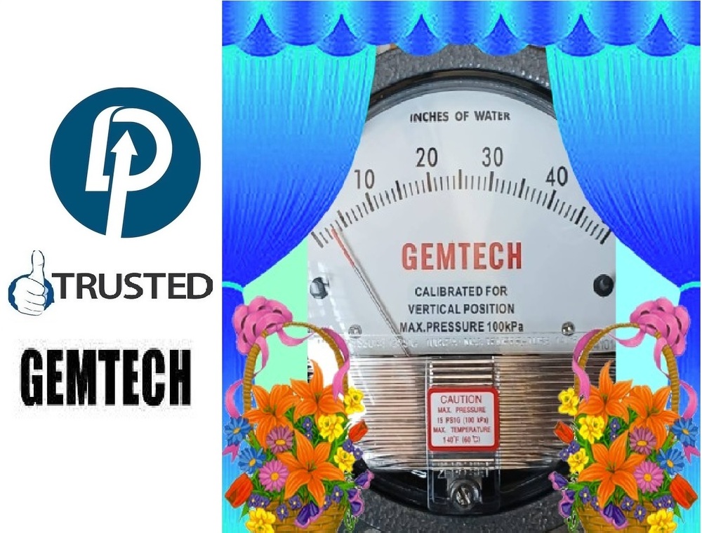 GEMTECH DIFFERENTIAL PRESSURE GAUGE>CLEAN ROOM KI SHAAN