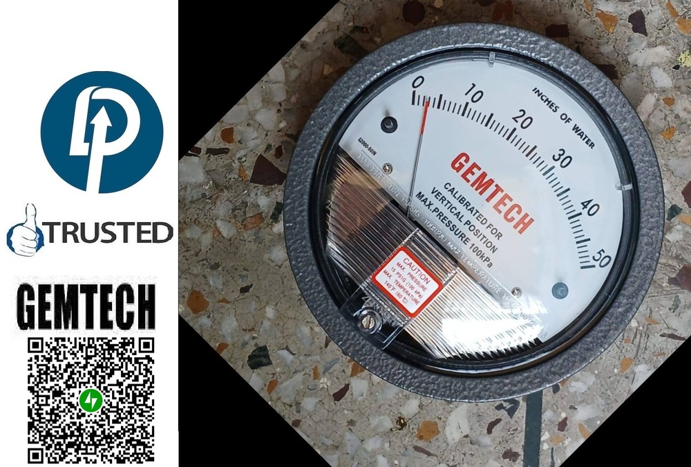 GEMTECH DIFFERENTIAL PRESSURE GAUGE>CLEAN ROOM KI SHAAN