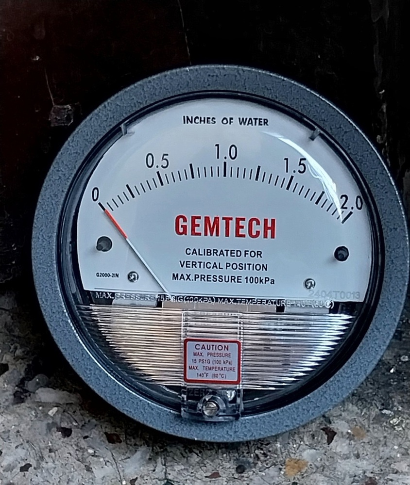 GEMTECH DIFFERENTIAL PRESSURE GAUGE>CLEAN ROOM KI SHAAN
