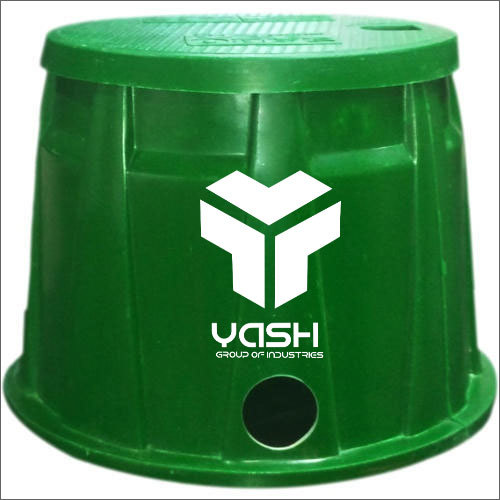 Round Earthing Pit Cover - Color: Green
