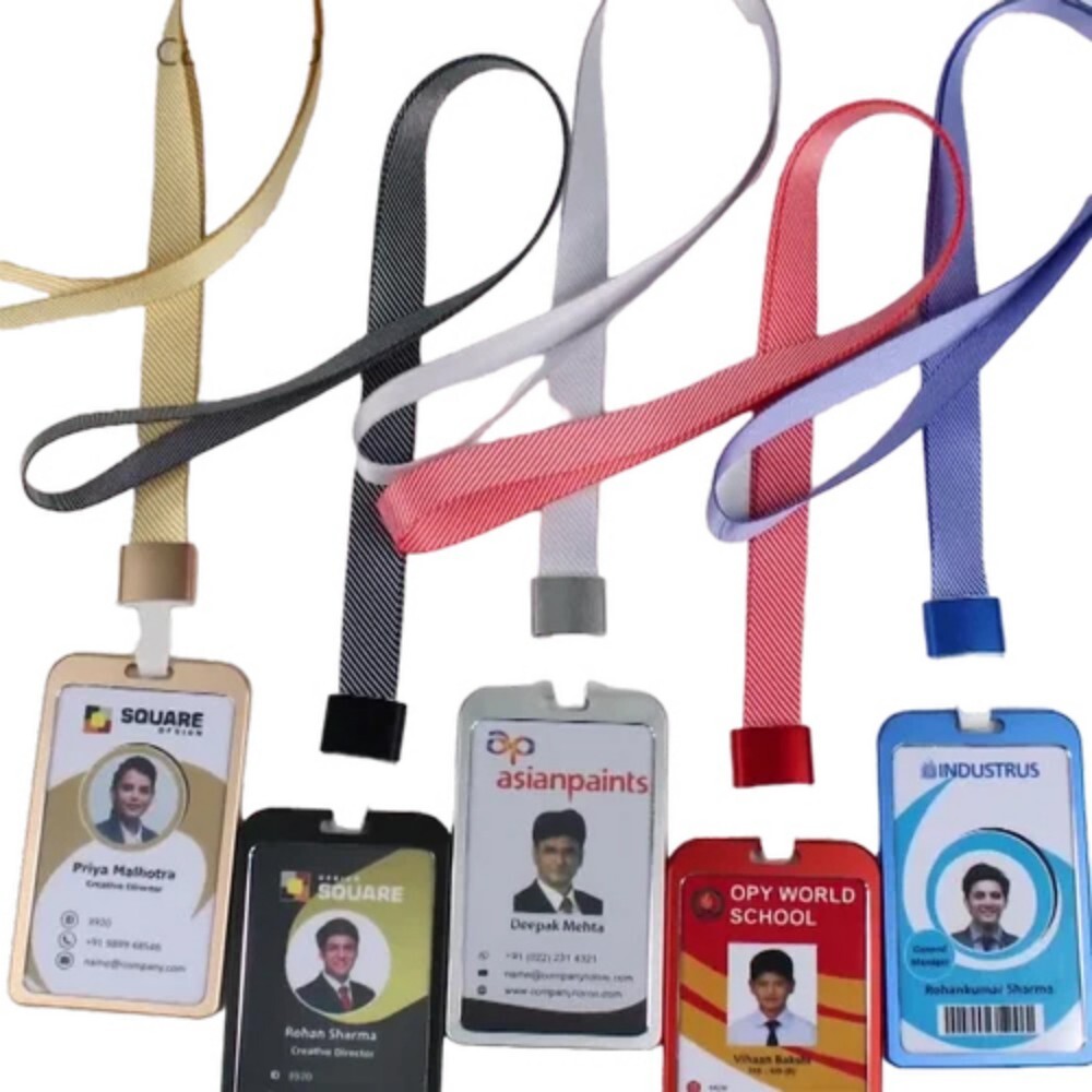 Id Card Printing Services - Pvc, Cr80 | Dye-sublimation Printing, Polyester Lanyard 90cm, Ideal For Employee Ids, Student Ids, Access Control, Event Badges, Bulk Packaging