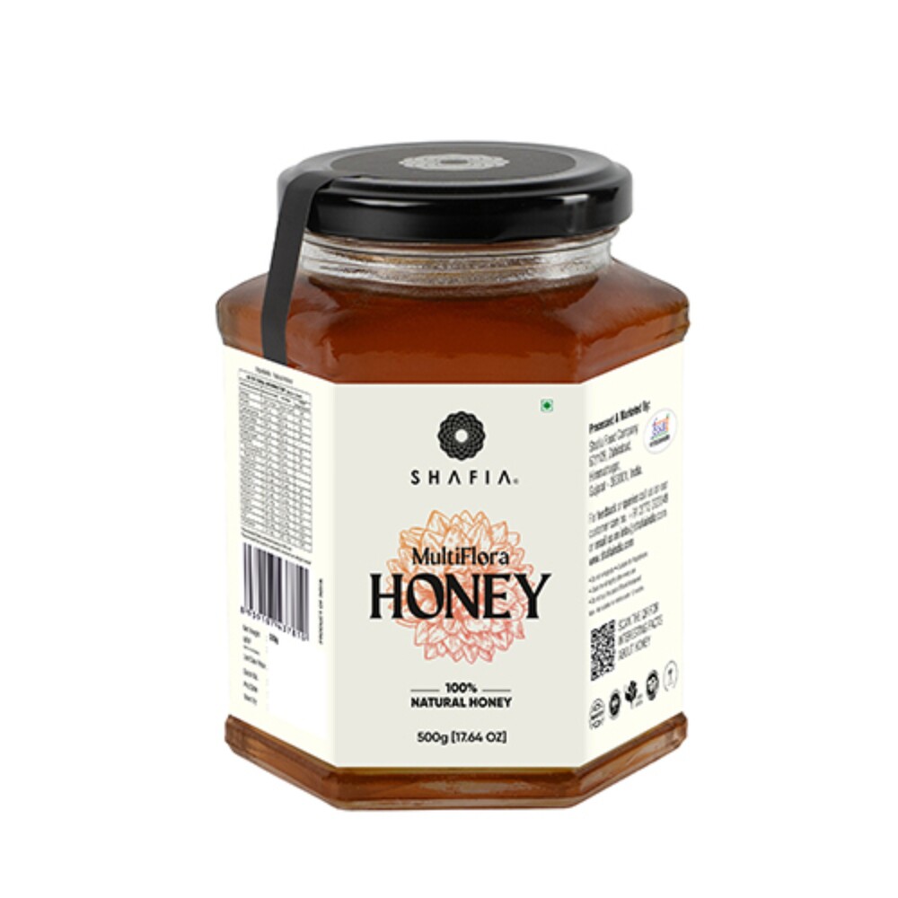 Multiflora Honey 500gm - Multi Flora Honey, 18 Months Shelf Life | Sourced From Pollution-free Forests, Rich In Antioxidants