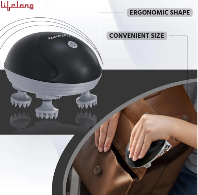 LLM603 Lifelong Rechargeable Scalp Massager (Black)