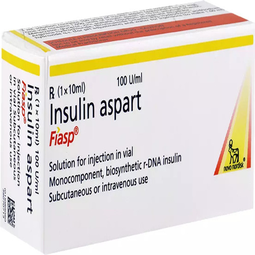 Novorapid & Fiasp Insulin Aspart Injection , Prescription, Treatment: Type 1 And Type 2 Diabetes