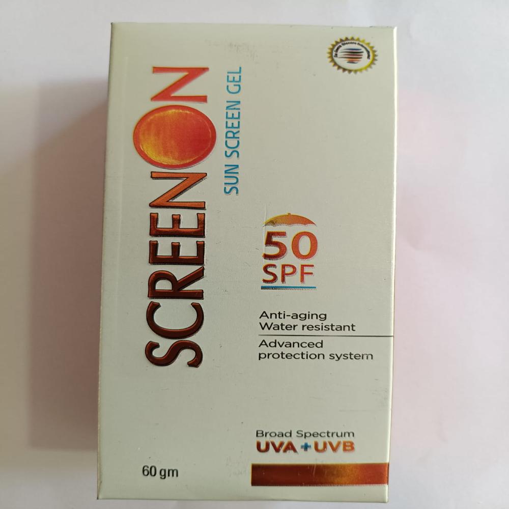 Transparent Screen On Sun Screen Gel