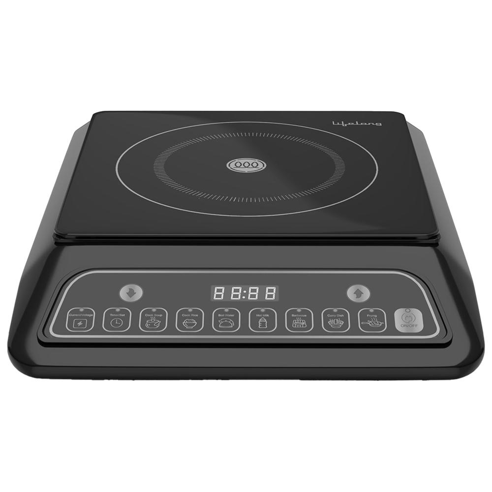 Lifelong 2000 Watt Radiant Induction Cooktop For Home With 7 Preset Indian Menu Option And Auto- LLIC30