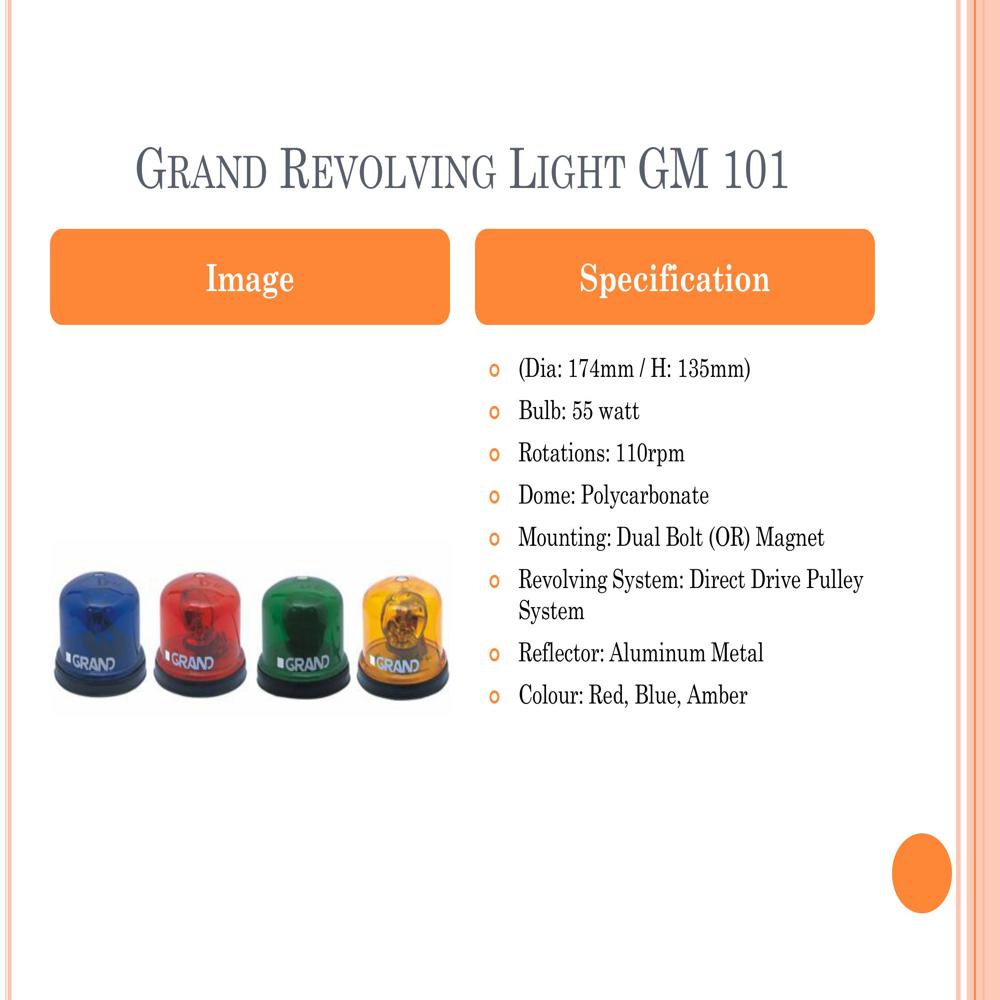 GM 101M Grand Bar Light