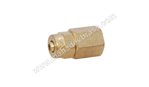 Golden Brass Pu Female Connector