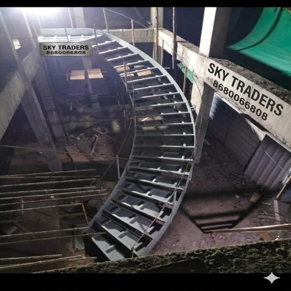 Double Beam Helical Staircase