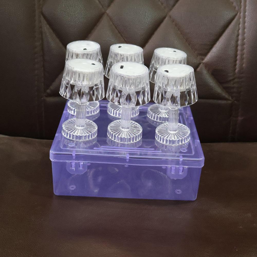 Battery Operated Decorative LED Mini Table Lamp (6 Pc / Set)