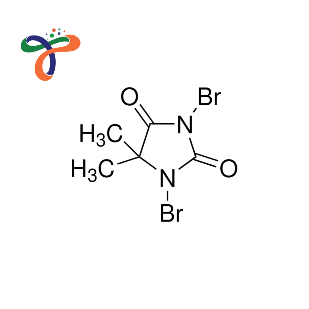 1,3-Dibromo-5,5-Dimethylhydantoin (77-48-5) (C5H6Br2N2O2)
