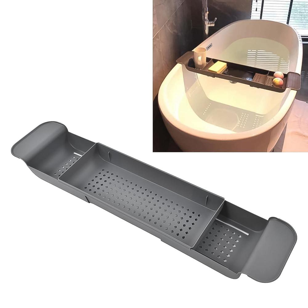 Retractable Bath Caddy, Retractable (78 Cm Long Adjust / 1 Pc / With White Box)