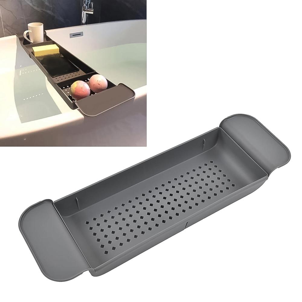 Retractable Bath Caddy, Retractable (78 Cm Long Adjust / 1 Pc / With White Box)