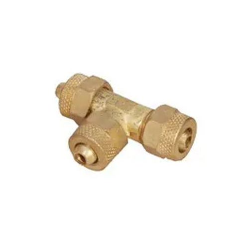 Golden Brass Equal Pu Tee