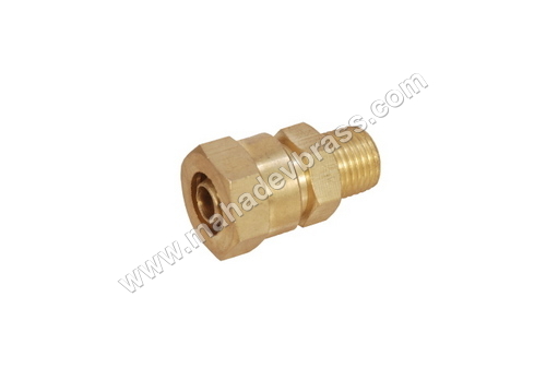 Golden Brass Pu Male Connector
