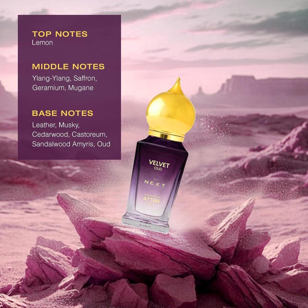 Next Premium Velvet Oud Concentrated Attar Perfume 12 Ml - Color: Mix