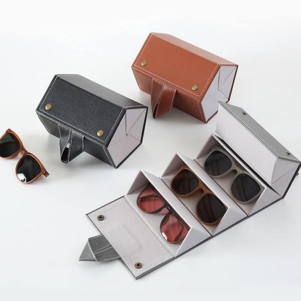 5 Slots Sunglasses Organizer Box, Glass Holder Box, Spectacle Case Of Sunglasses - Color: Mix