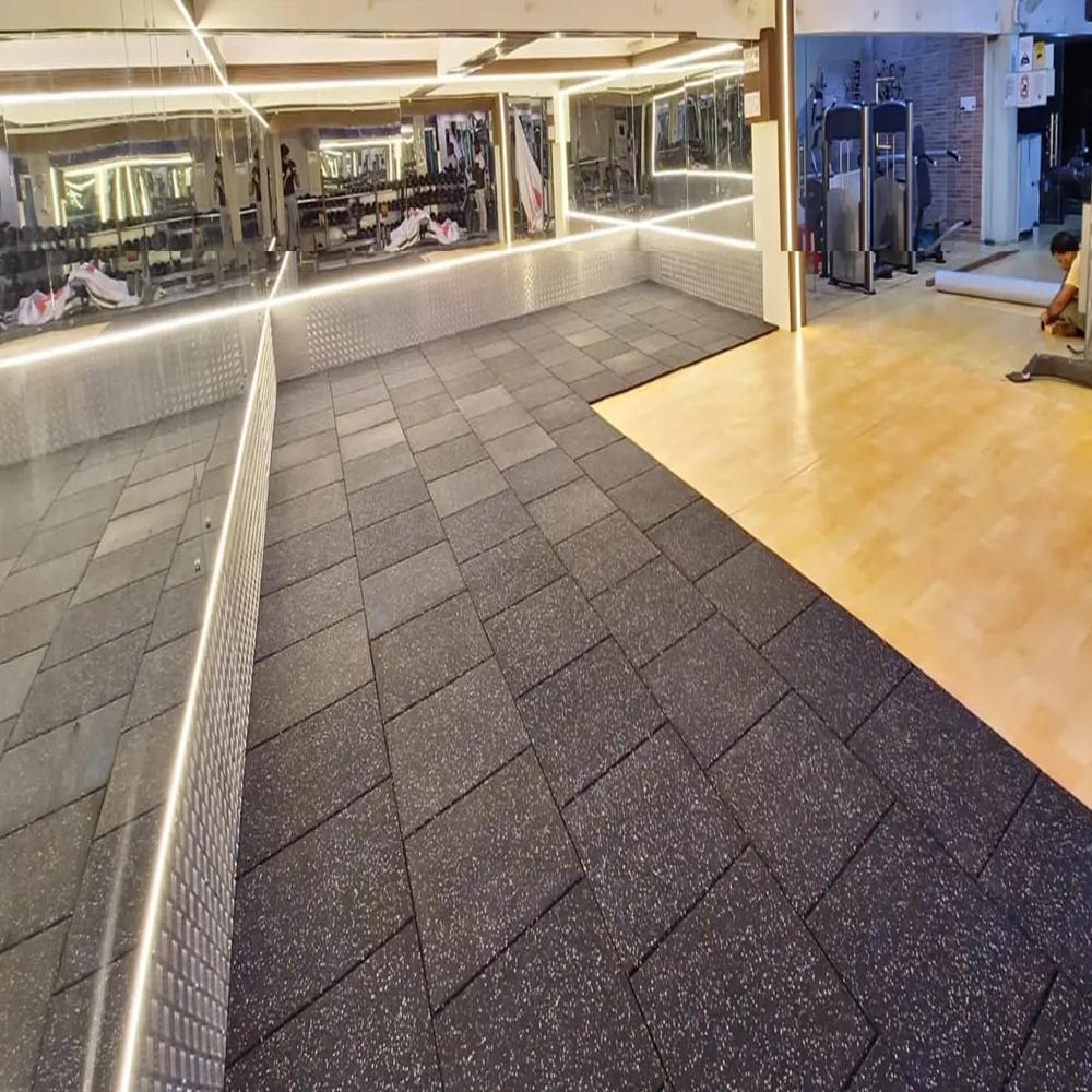 Commercial Grade Rubber Gym Tiles